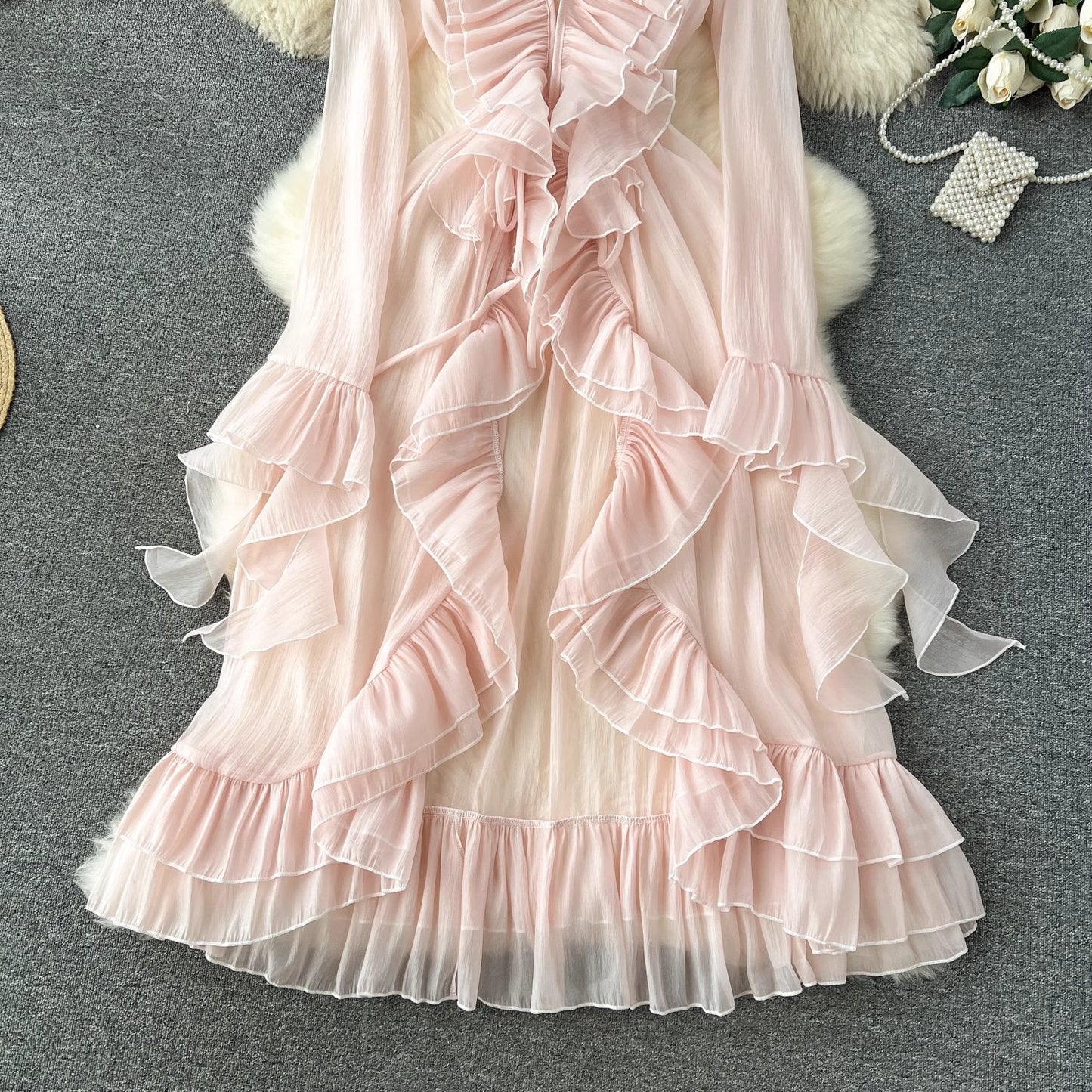 Rosalie Ruffle Chiffon Cardigan