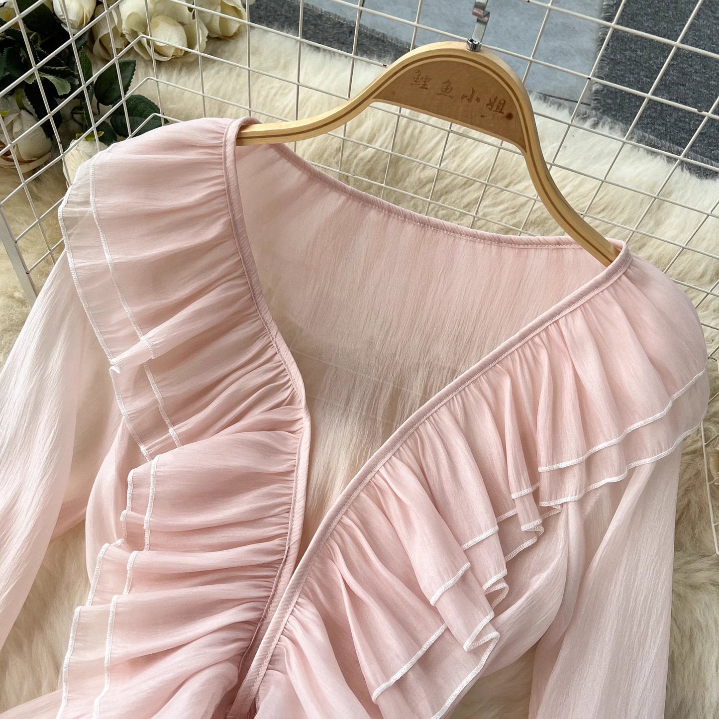 Rosalie Ruffle Chiffon Cardigan