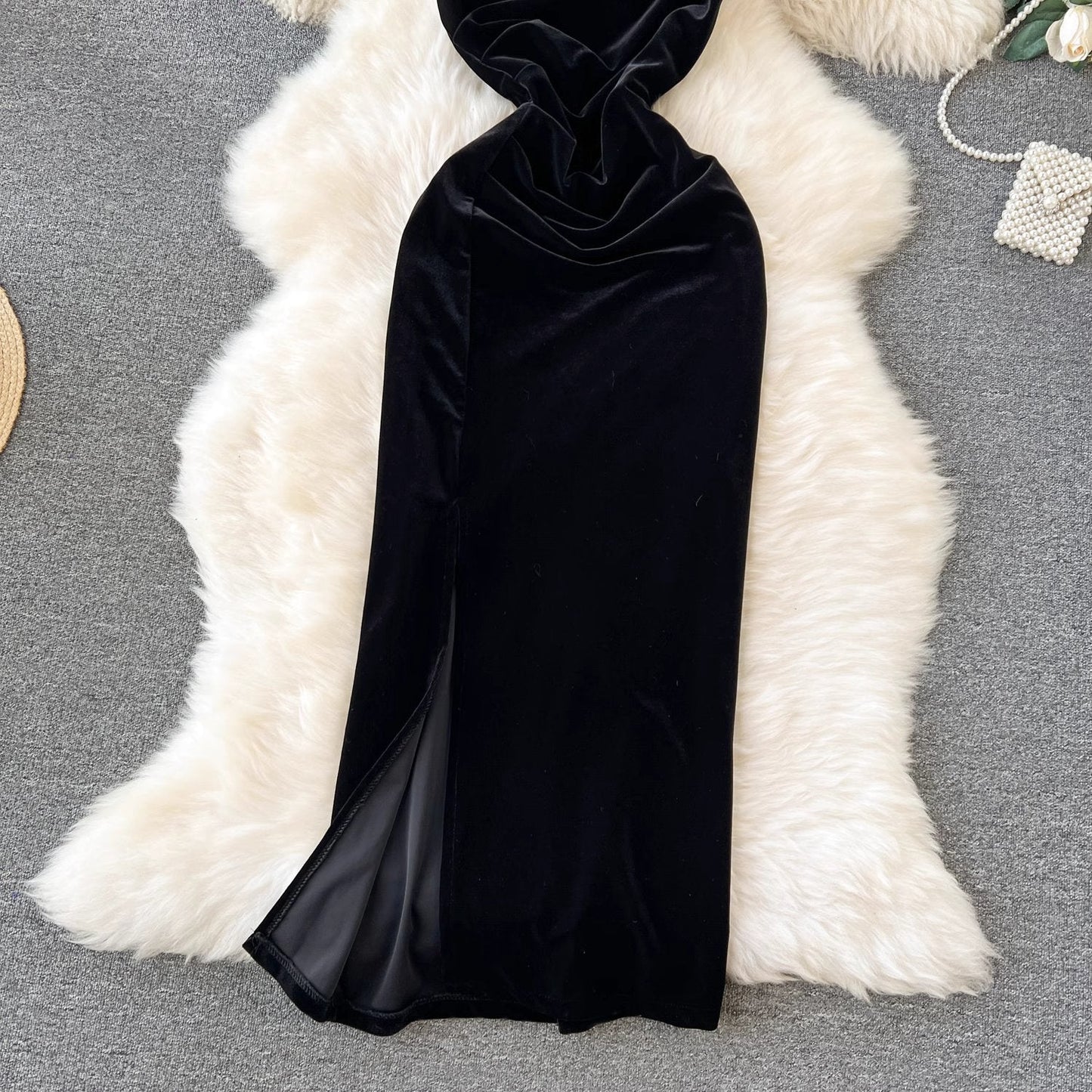 Paris Velvet Dress