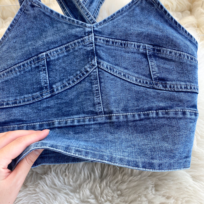 Angie Two Piece Denim Set