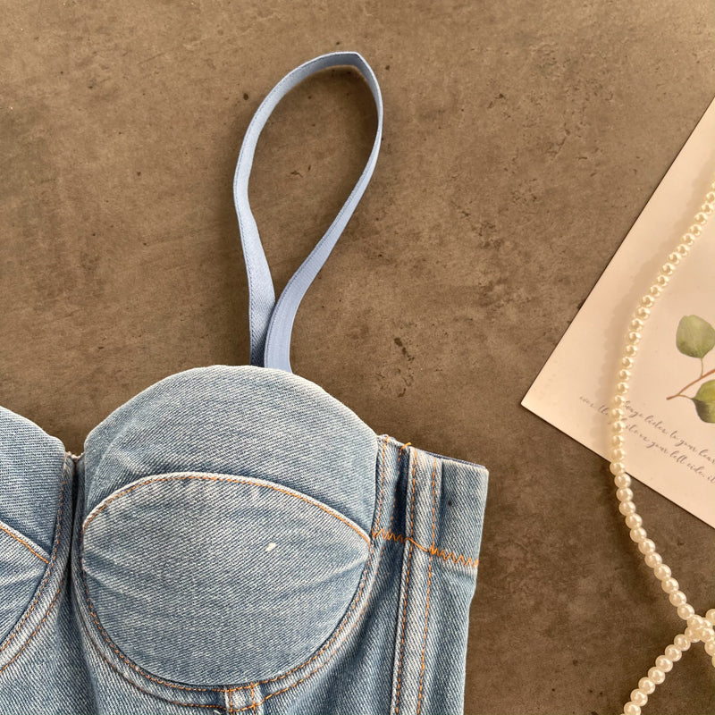 Baylee Denim Top