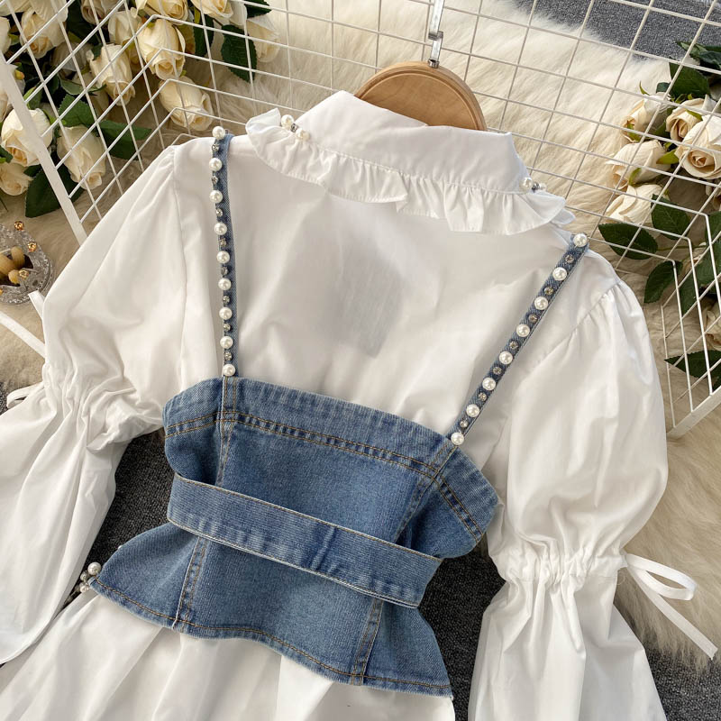 Beatrix Denim Two Piece Set