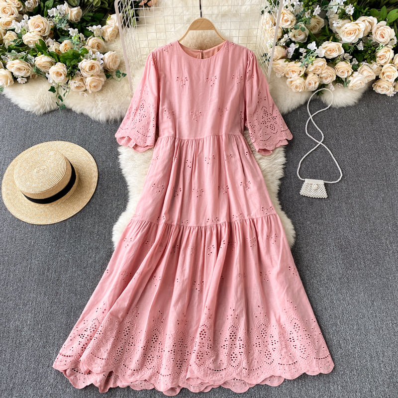Evelyn Eyelet Dress