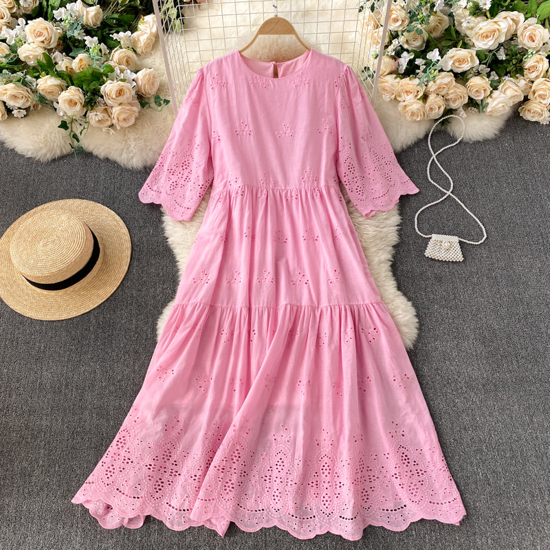 Evelyn Eyelet Dress