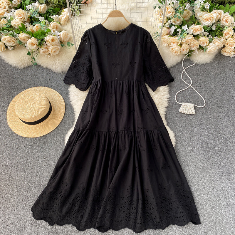 Evelyn Eyelet Dress