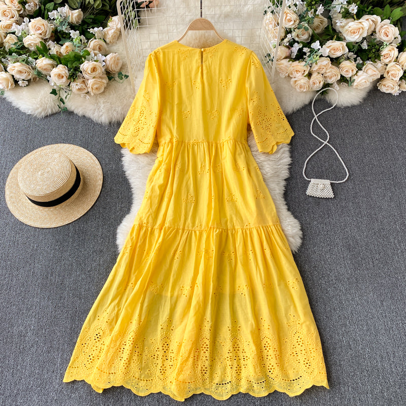Evelyn Eyelet Dress