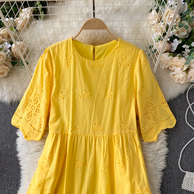 Evelyn Eyelet Dress