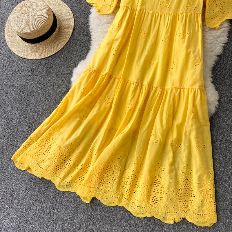 Evelyn Eyelet Dress