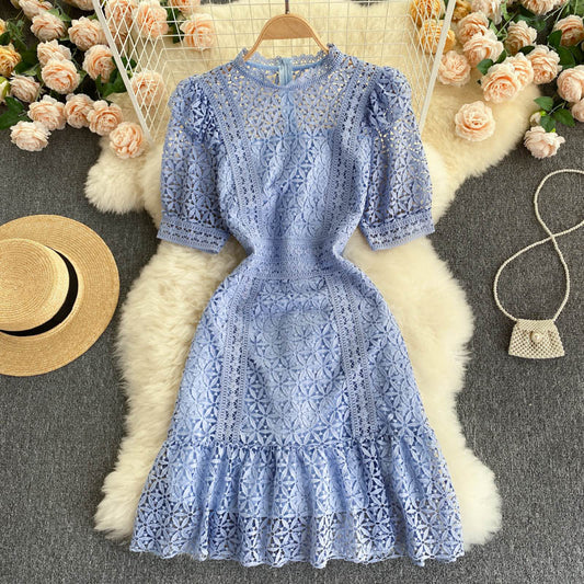 Miranda Puff Sleeve Lace Dress