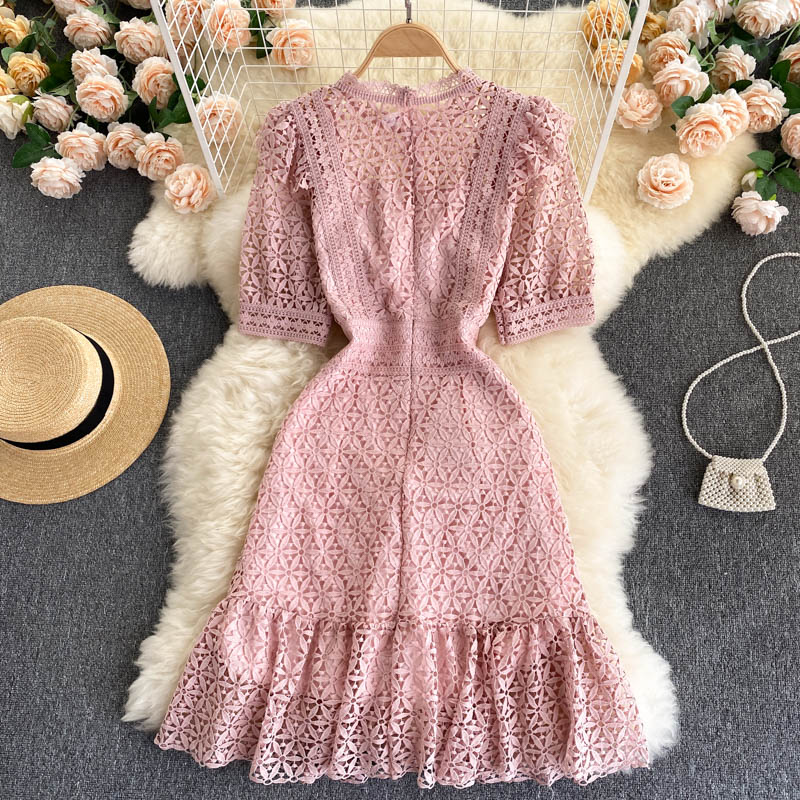 Miranda Puff Sleeve Lace Dress