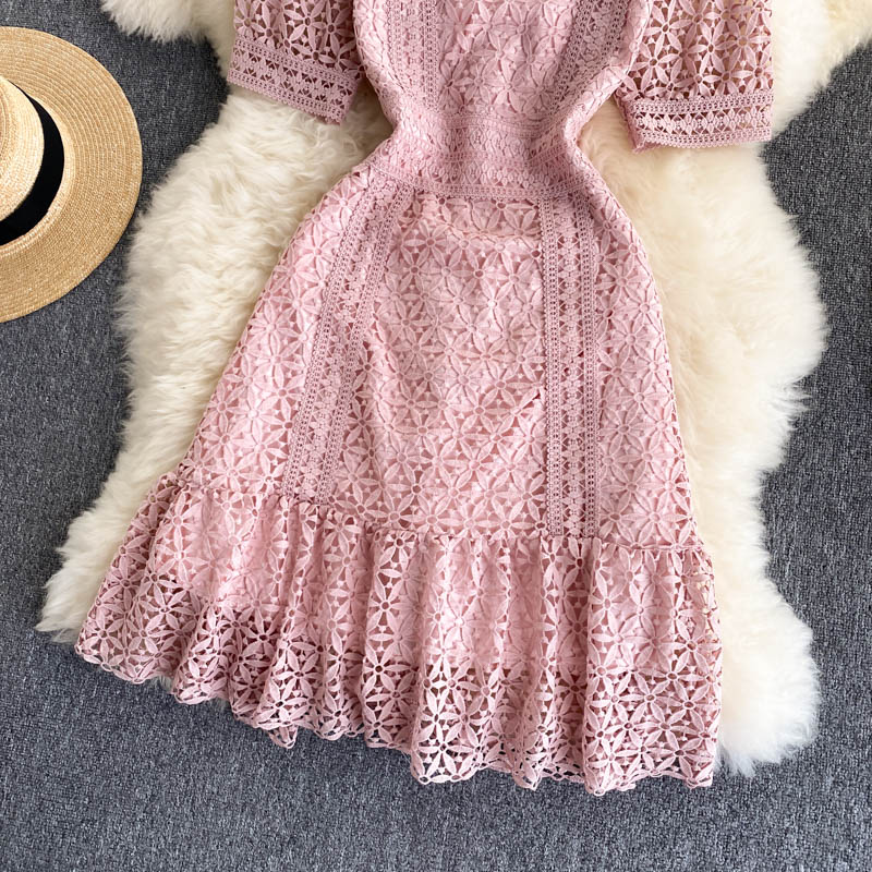 Miranda Puff Sleeve Lace Dress