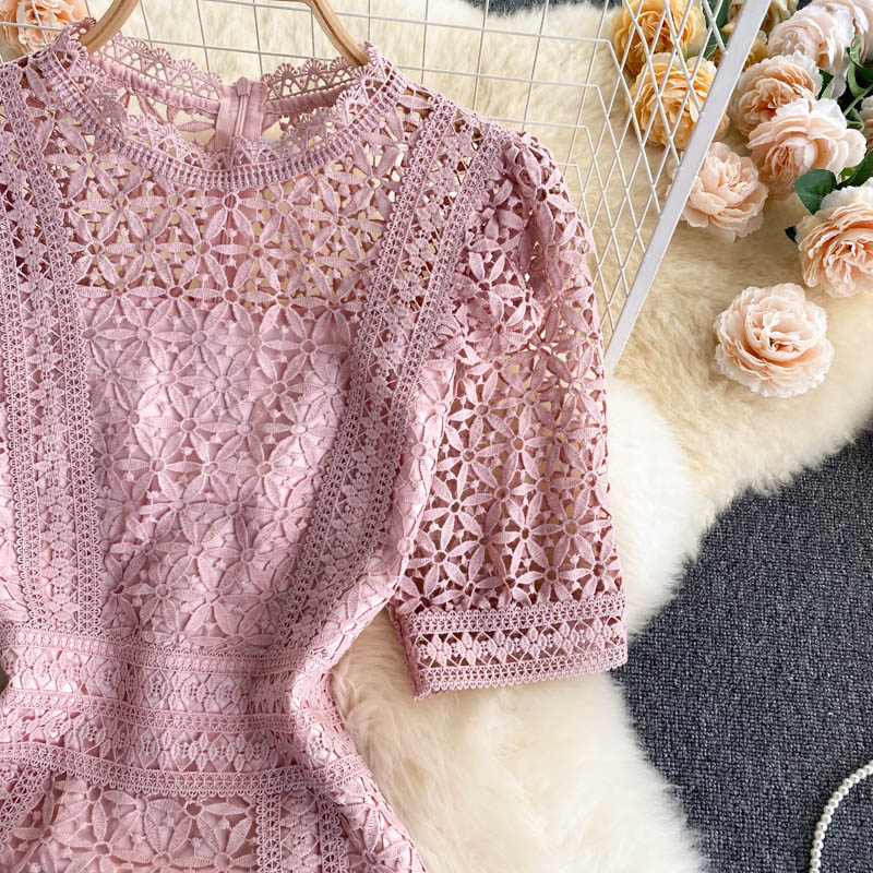 Miranda Puff Sleeve Lace Dress
