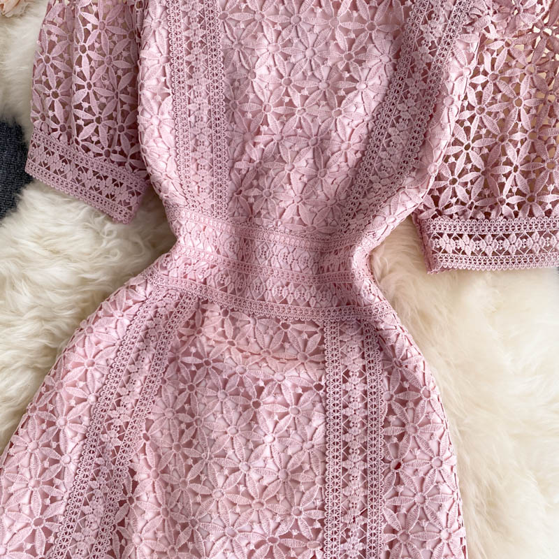 Miranda Puff Sleeve Lace Dress