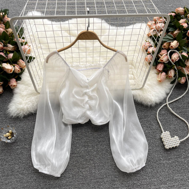 Zuri Chiffon Puff Sleeve Top