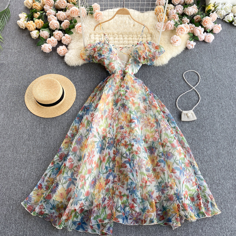 Amber Off-Shoulder Open Back Dress