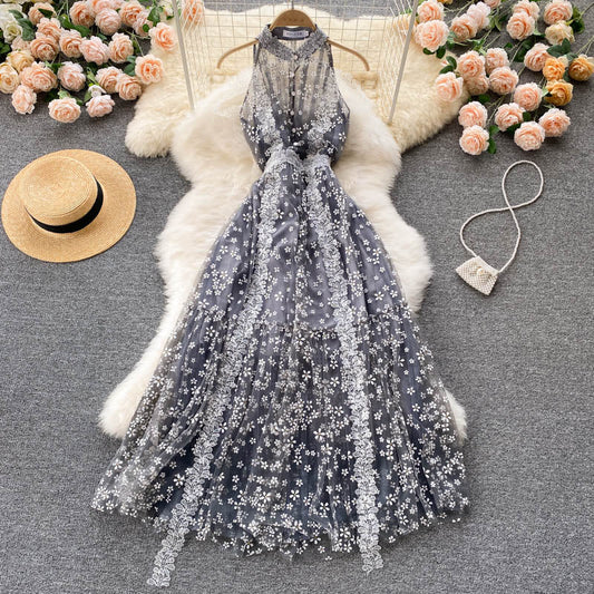 Chloe Embroidered Lace Dress