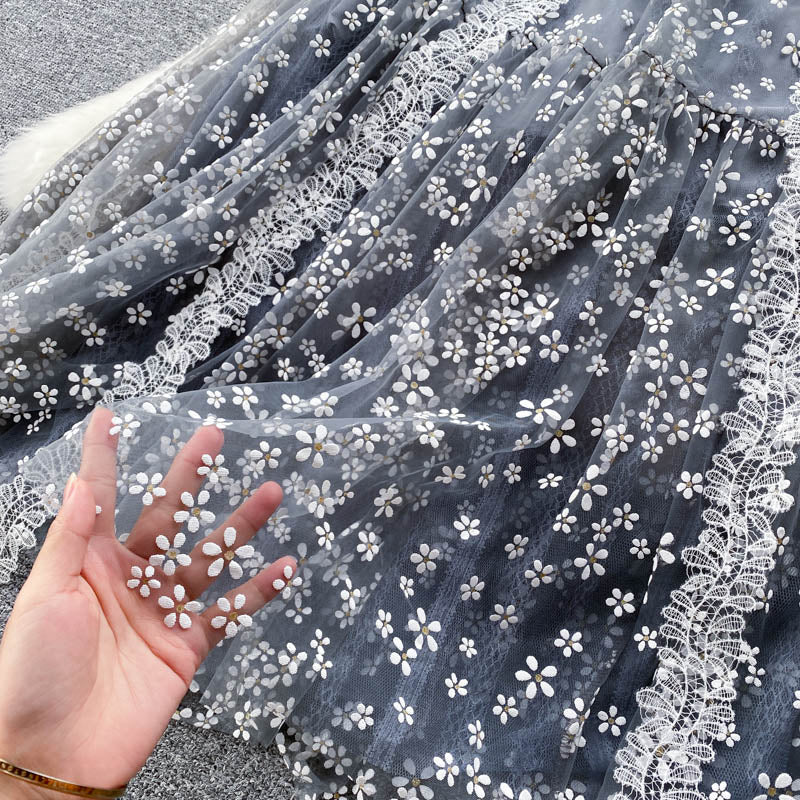 Chloe Embroidered Lace Dress