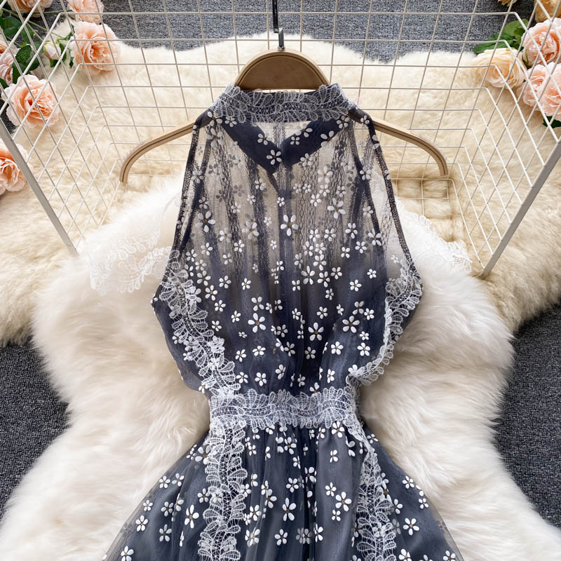Chloe Embroidered Lace Dress