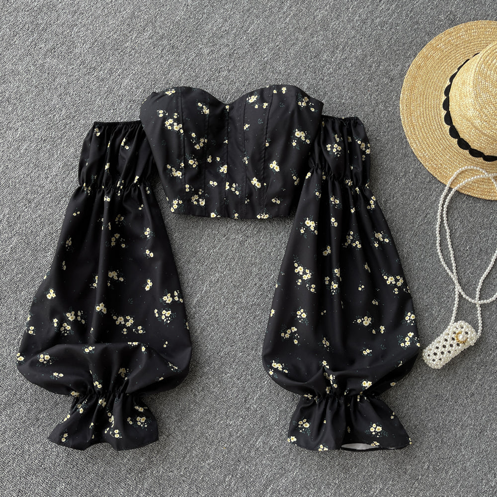 Daisy Puff Sleeve Top