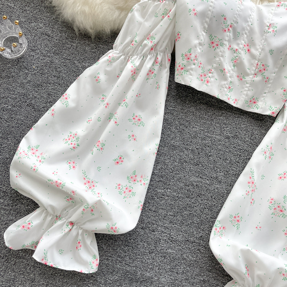 Daisy Puff Sleeve Top