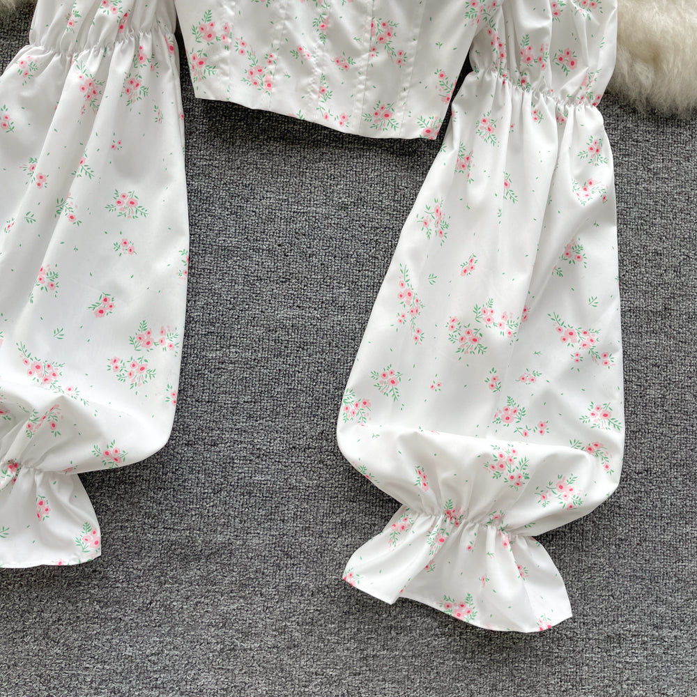 Daisy Puff Sleeve Top