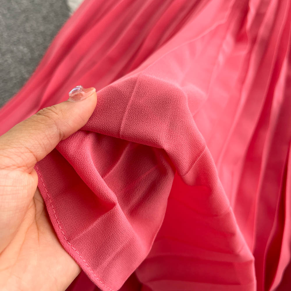Jada Puff Sleeve Chiffon Dress