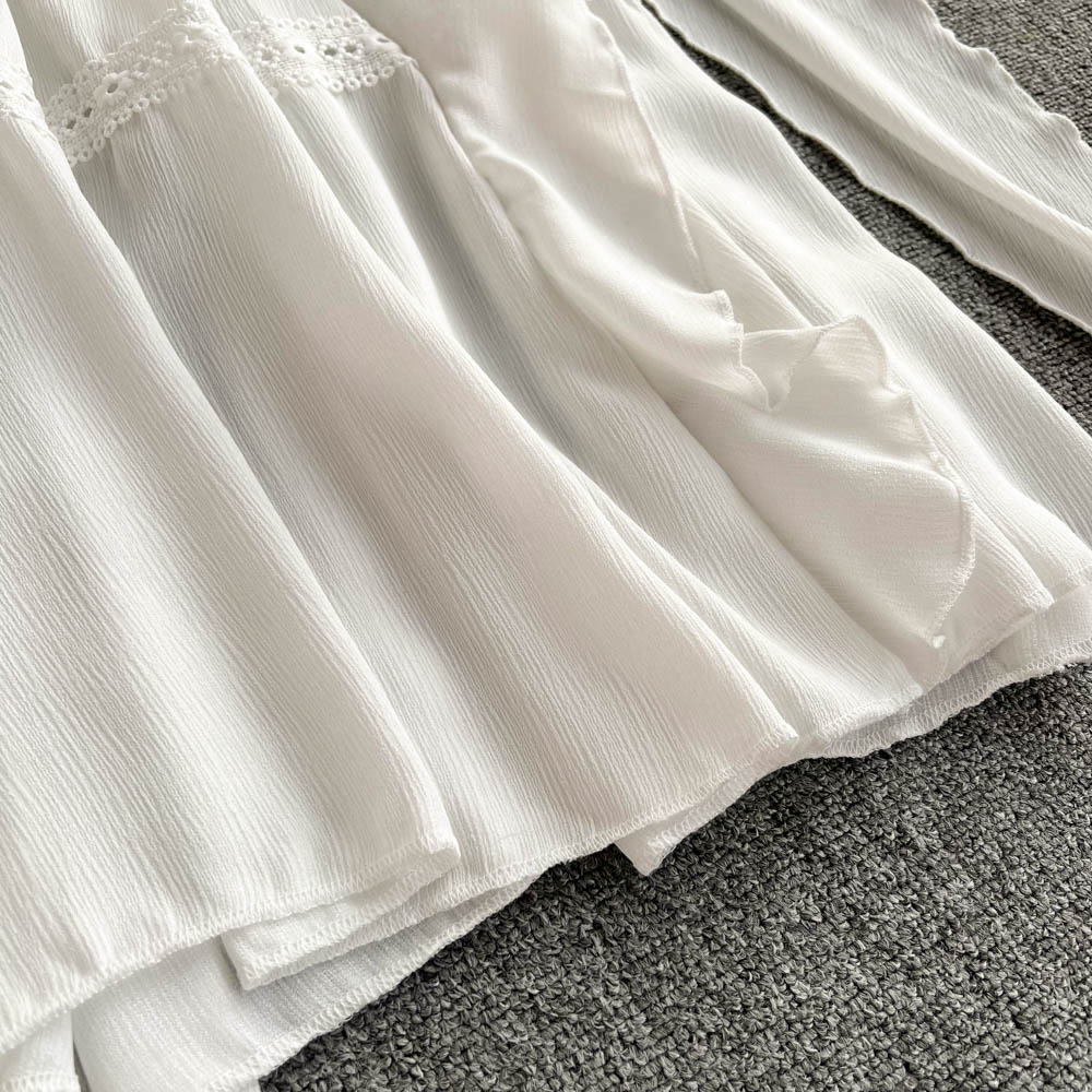 Daleyza V Neck Chiffon Dress