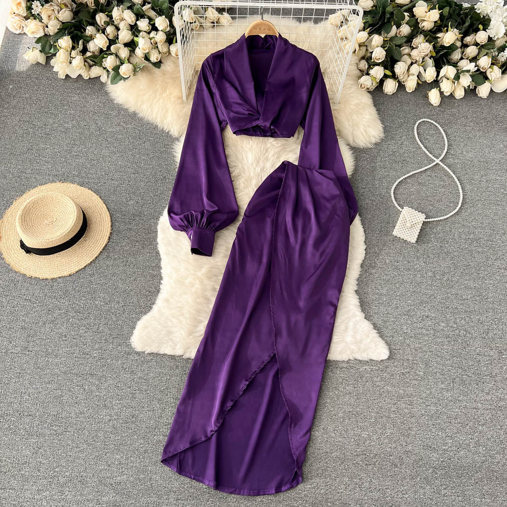 Nala Satin Two Piece Set