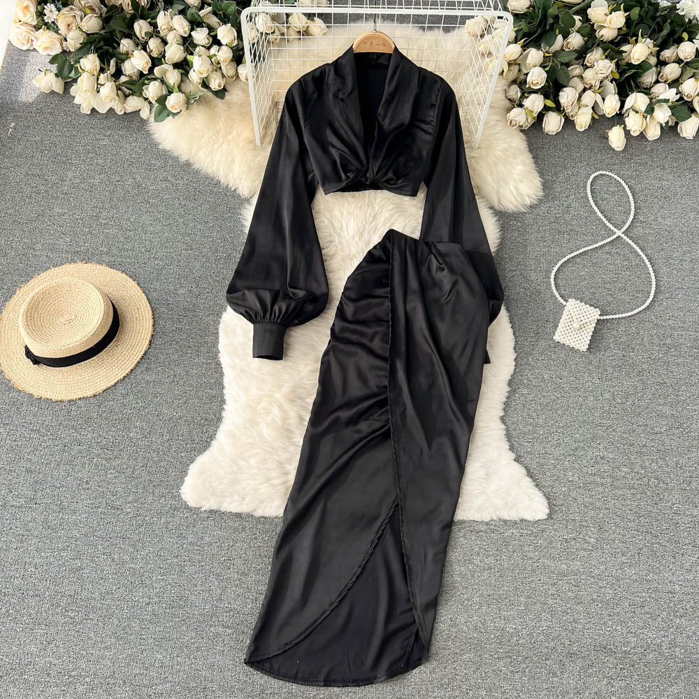 Nala Satin Two Piece Set