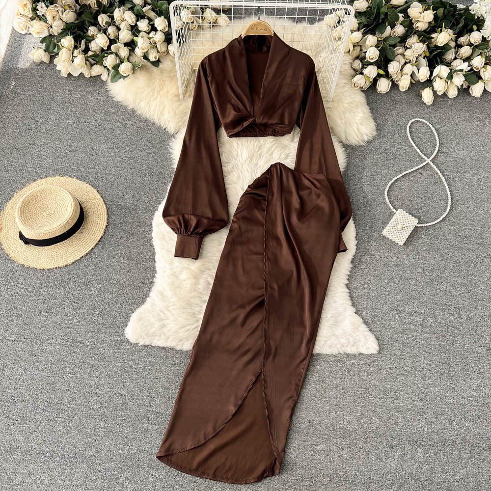 Nala Satin Two Piece Set