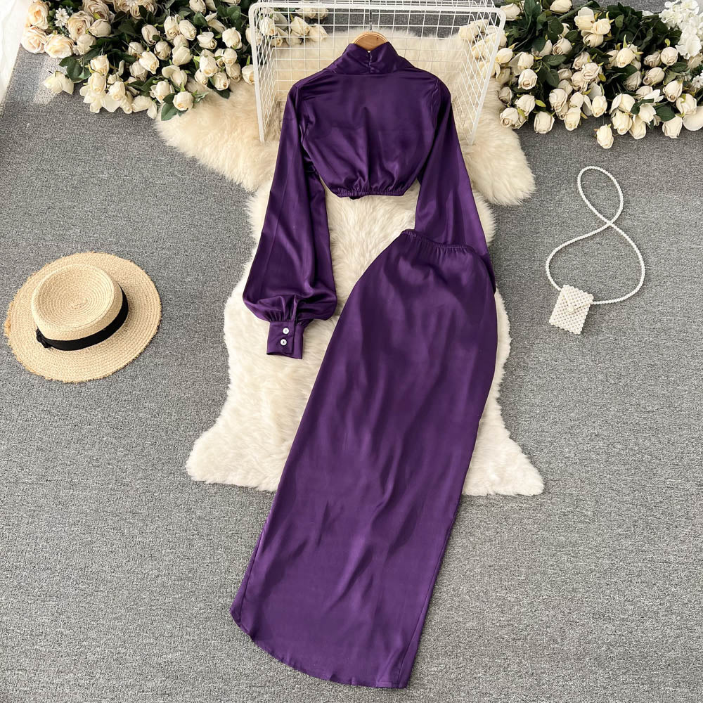 Nala Satin Two Piece Set