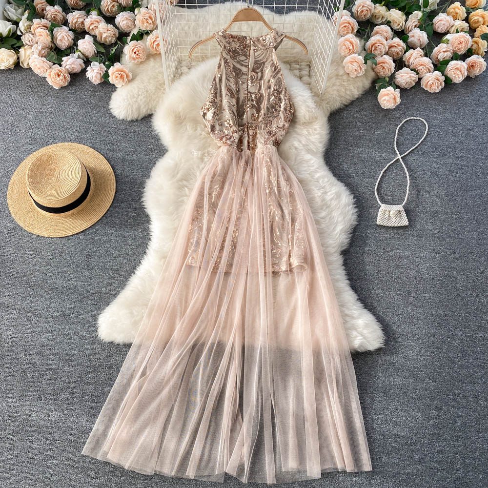 Miracle Sequin Mesh Dress