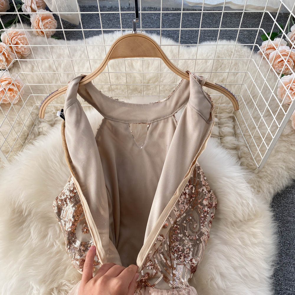 Miracle Sequin Mesh Dress