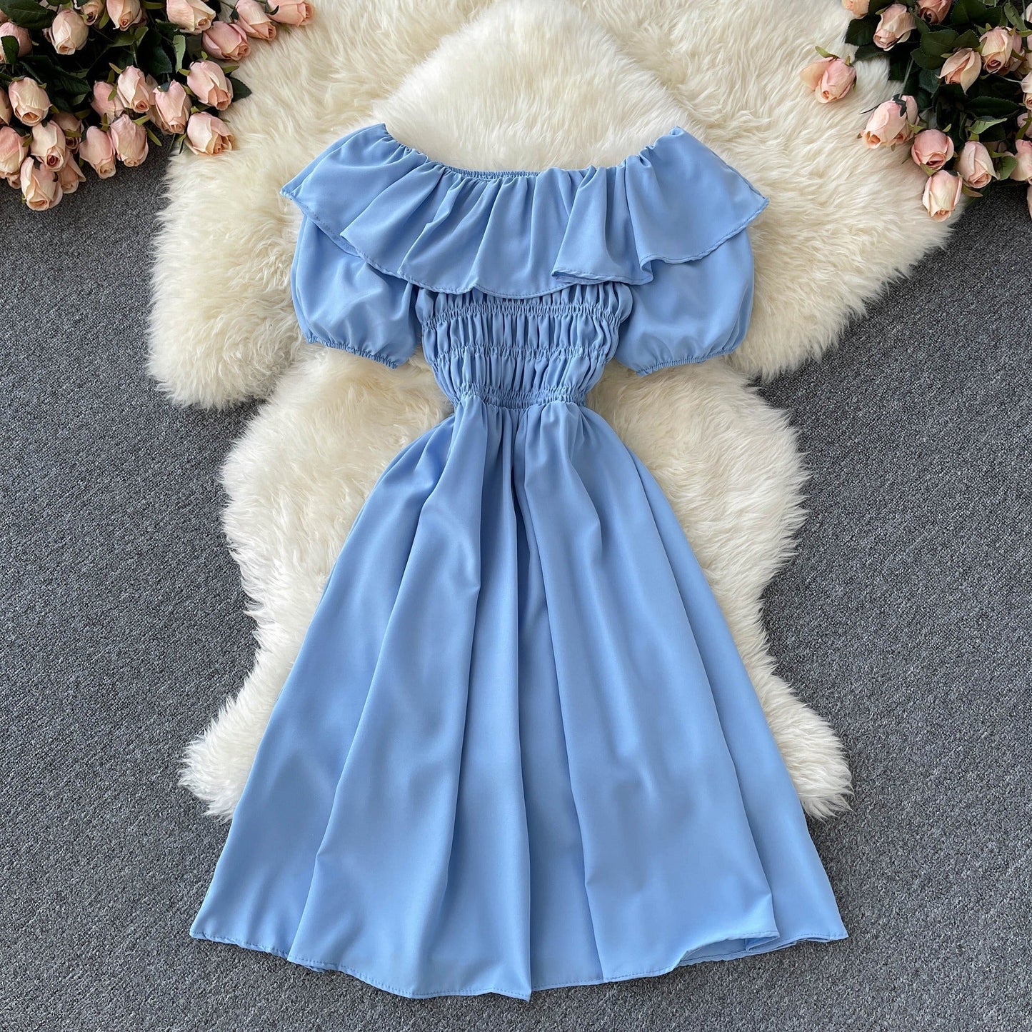 Teresa Shirred Dress