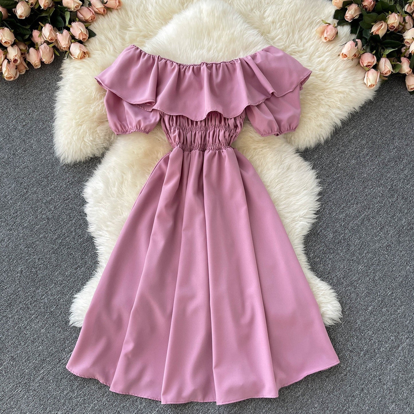 Teresa Shirred Dress