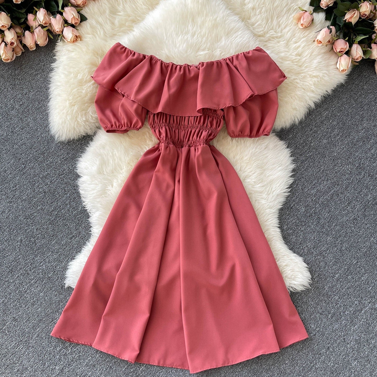 Teresa Shirred Dress