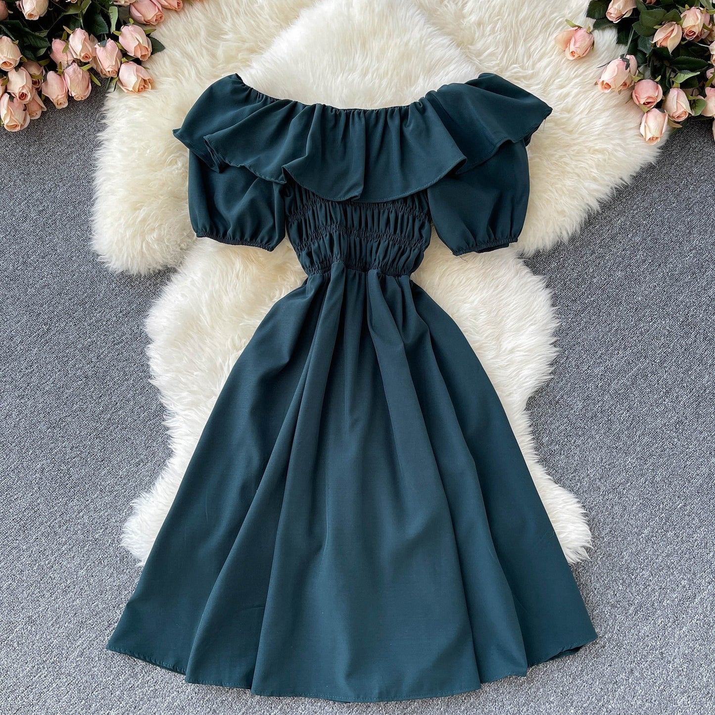 Teresa Shirred Dress
