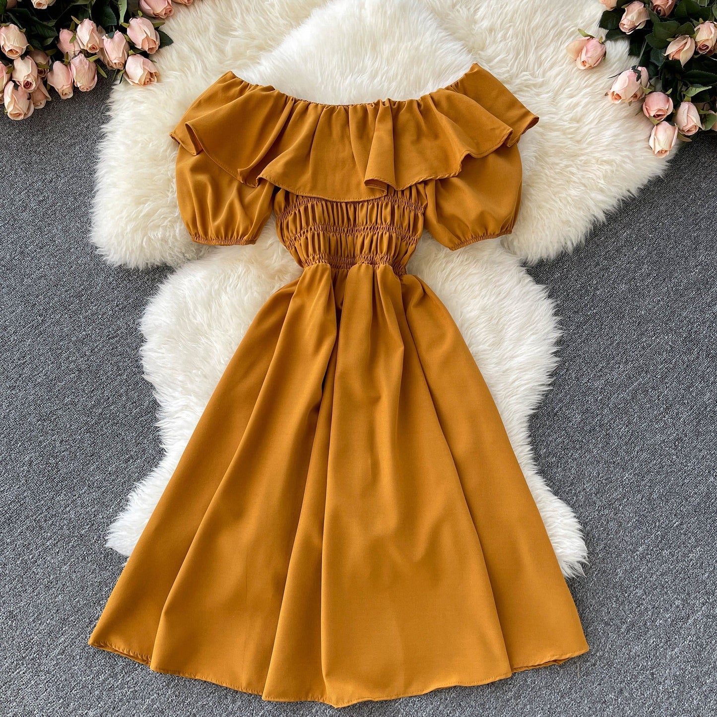 Teresa Shirred Dress