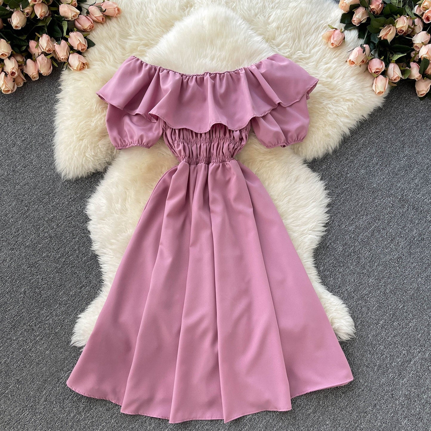 Teresa Shirred Dress
