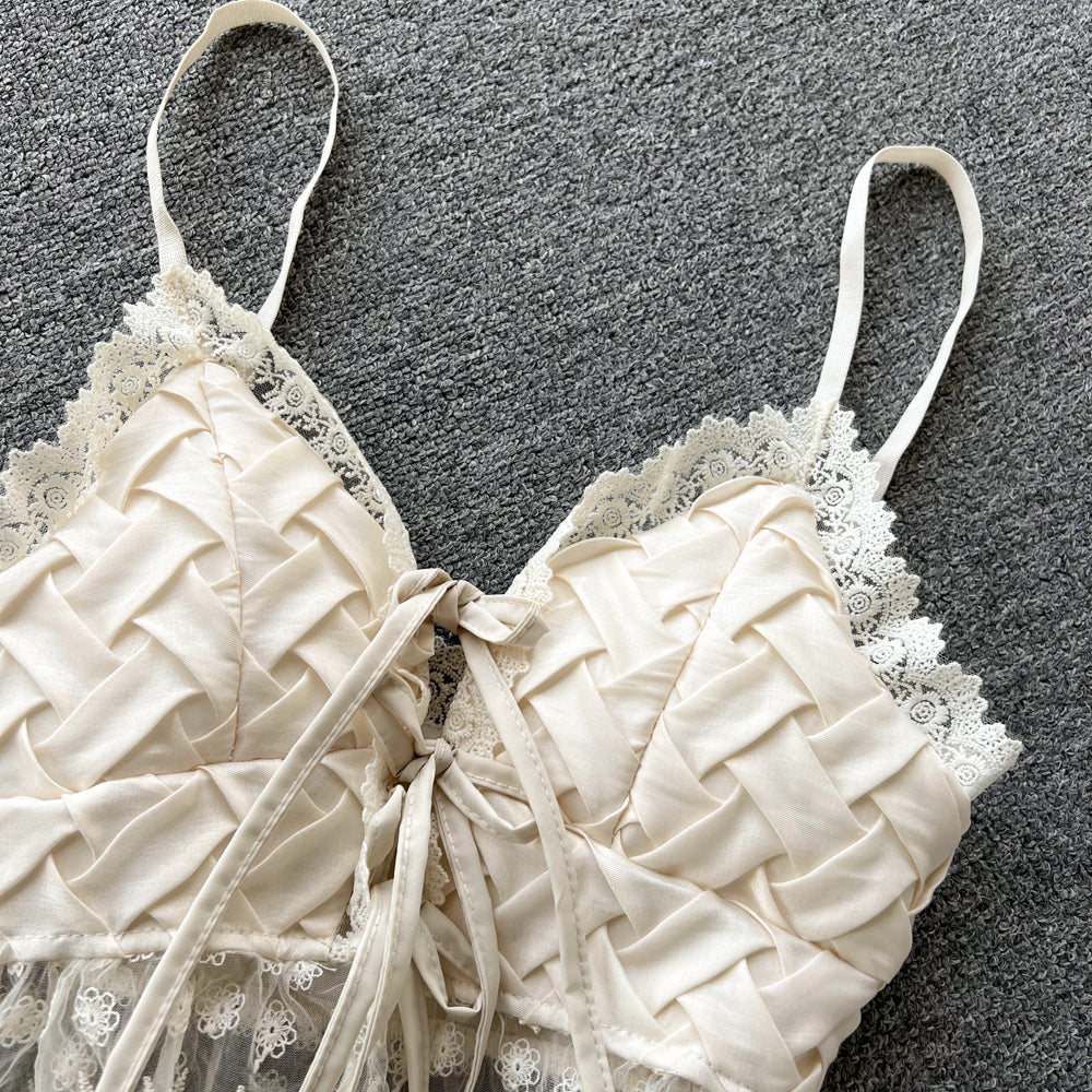 Brylee Corset Lace Top