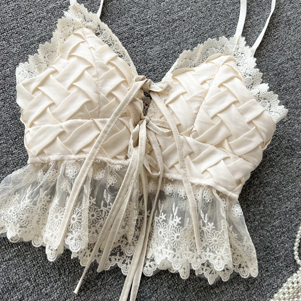 Brylee Corset Lace Top