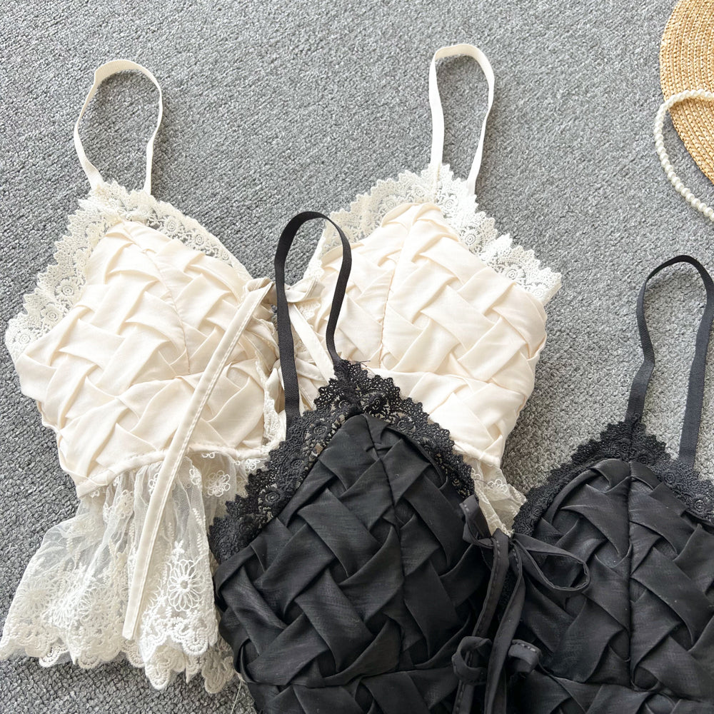 Brylee Corset Lace Top
