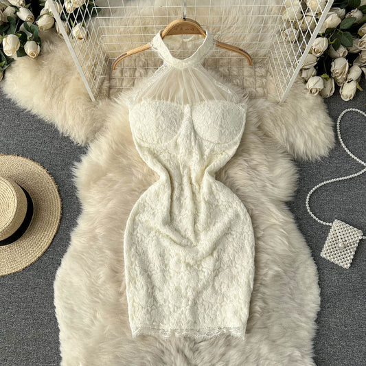 Sophie Open Back Lace Dress