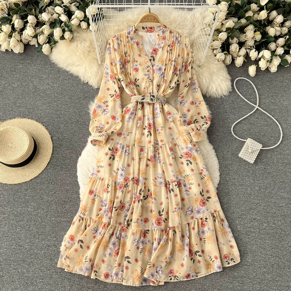 Millie Chiffon Tiered Dress