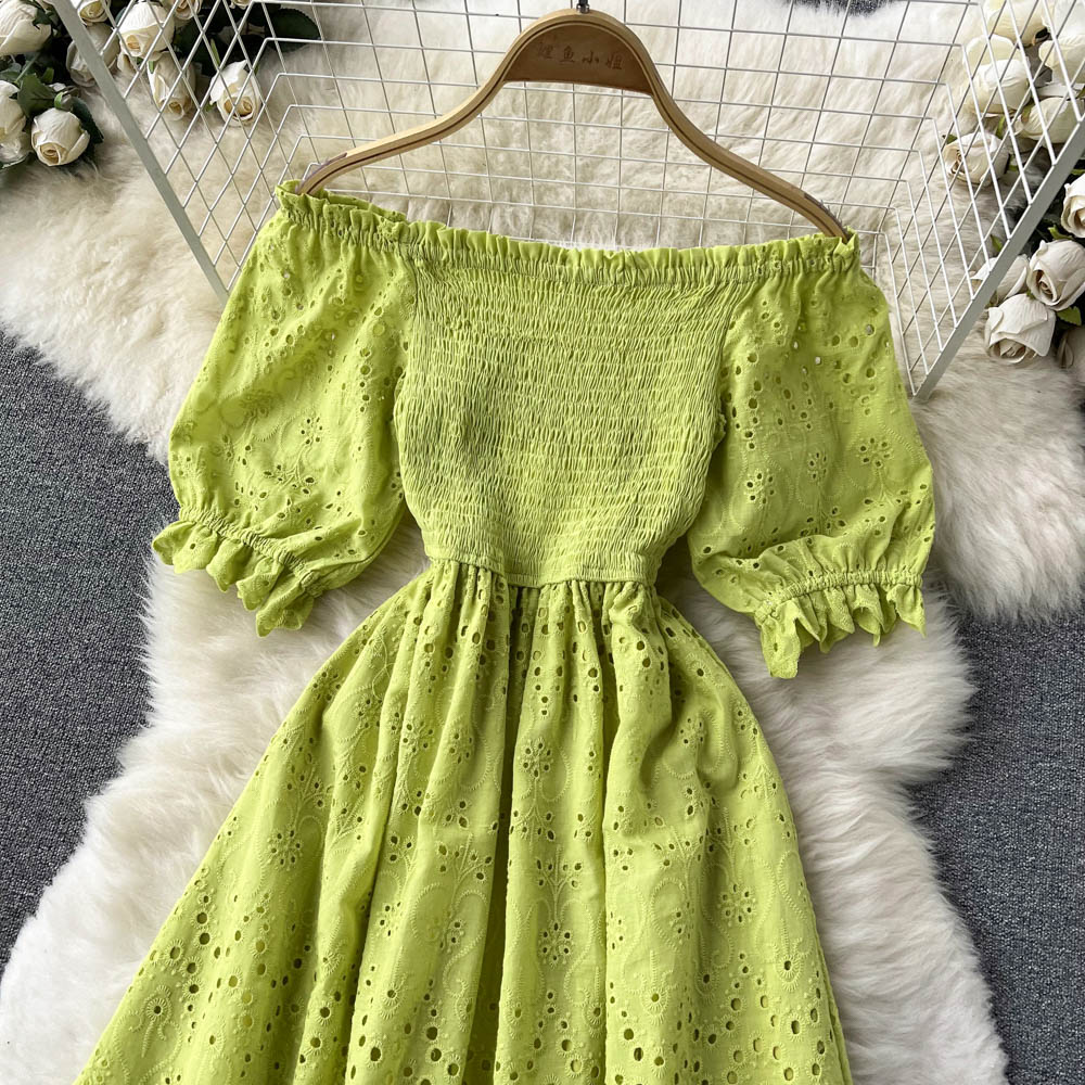 Leilani Off-Shoulder Eyelet Dress