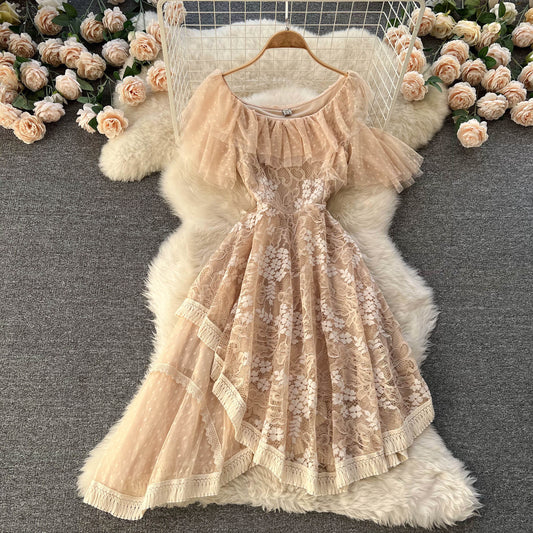 Ingrid Lace Mesh Dress