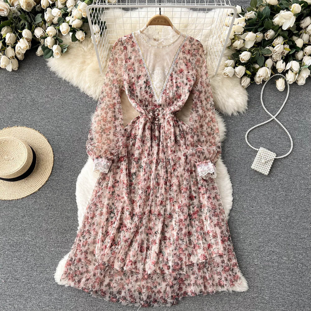 Jocelyn Lace Mesh Dress