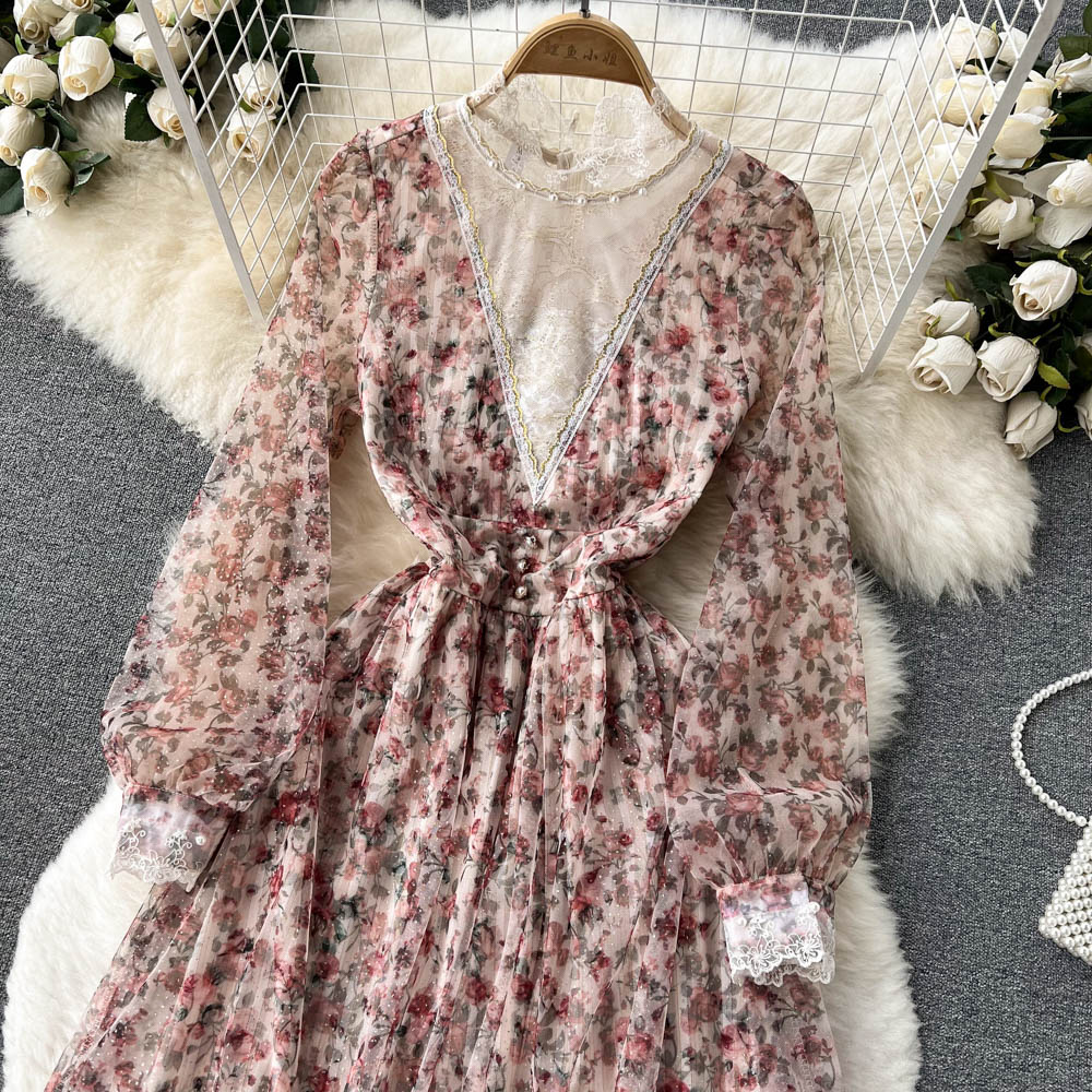 Jocelyn Lace Mesh Dress
