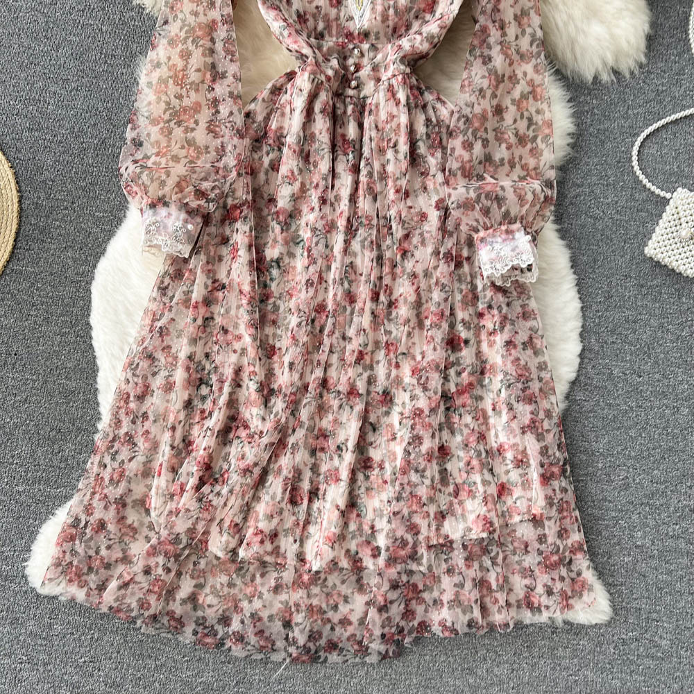Jocelyn Lace Mesh Dress