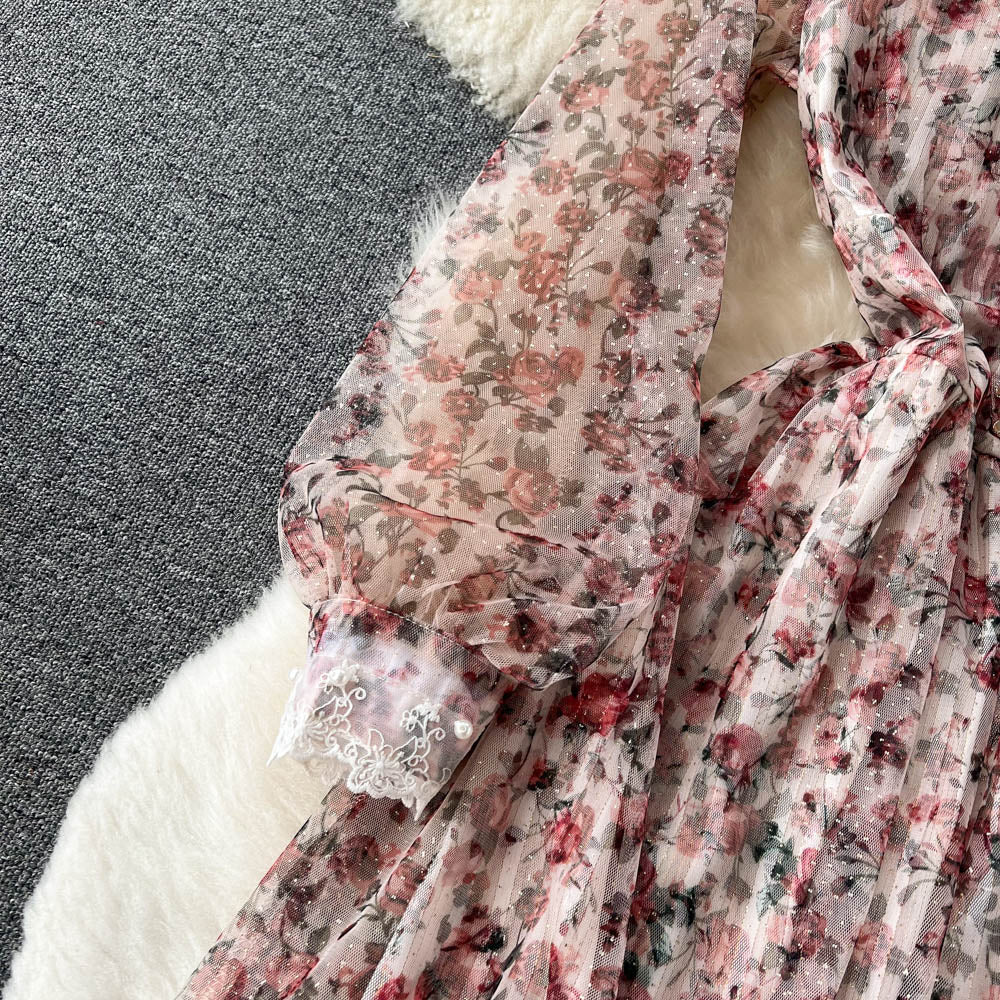 Jocelyn Lace Mesh Dress